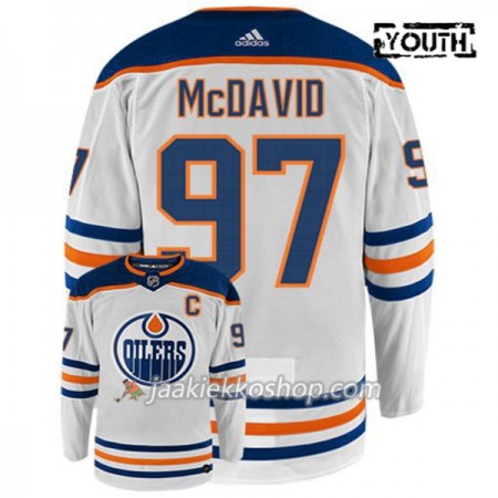 Lapsille NHL Edmonton Oilers Pelipaita CONNOR MCDAVID 97 Adidas Valkoinen Authentic